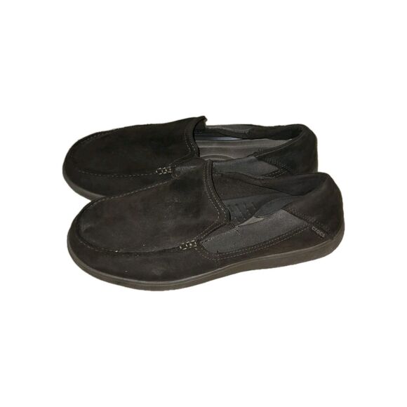 Crocs Canvas Santa Cruz Loafers Slip On Shoes Mens Size  12 Brown main image 4